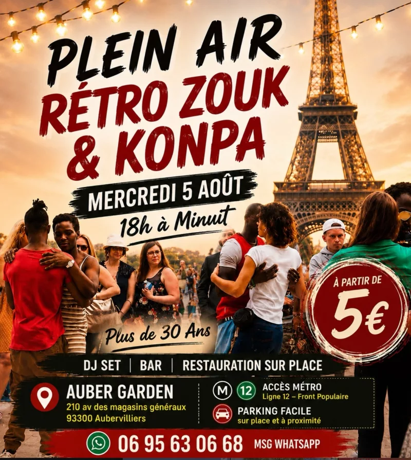 Plein air Retro Zouk & Konpa — Aubervilliers