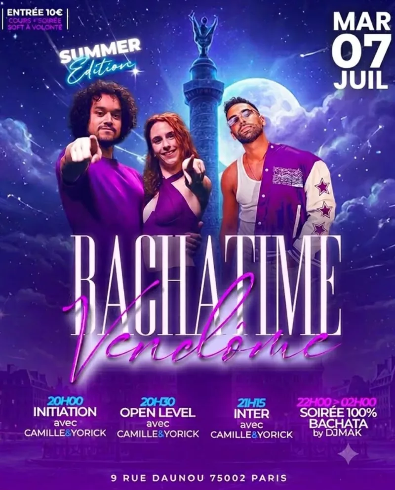 Bachatime vendôme summer edition — Paris