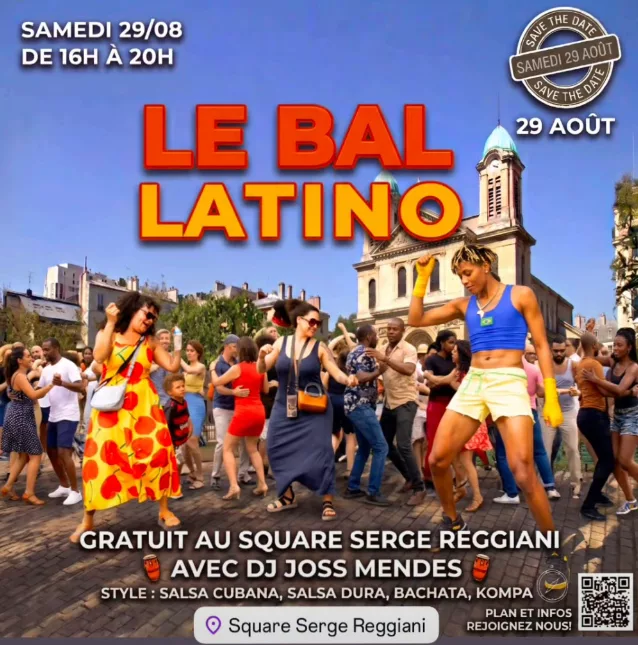 Le bal latino  au Square Serge Reggiani — Paris